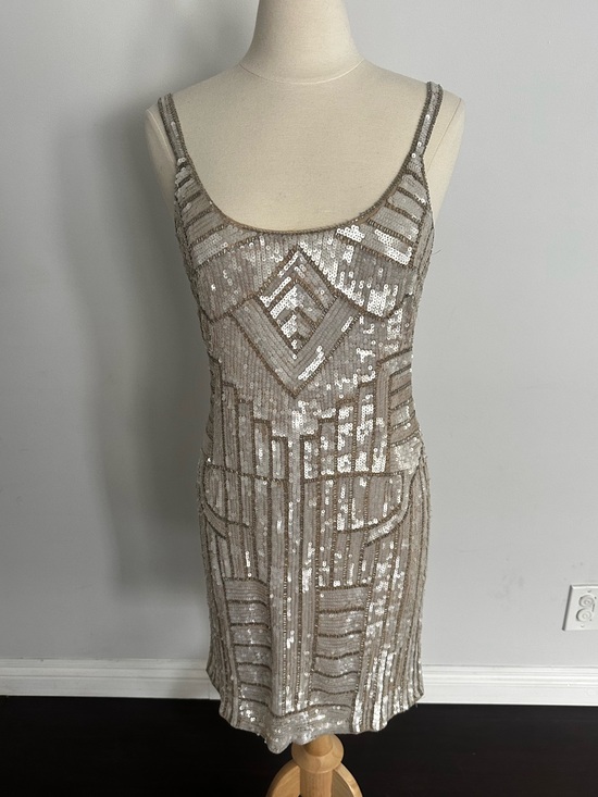 Adrianna Papell Dresses & Skirts - Adrianna Papell Beaded Sequin Cocktail Dress Size 10